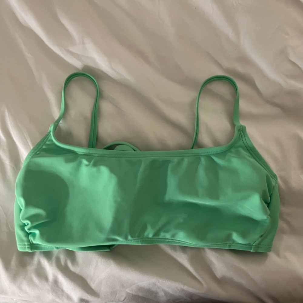 cute beaded green bikini top